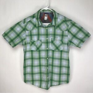 Patagonia men’s short sleeve button up shirt large